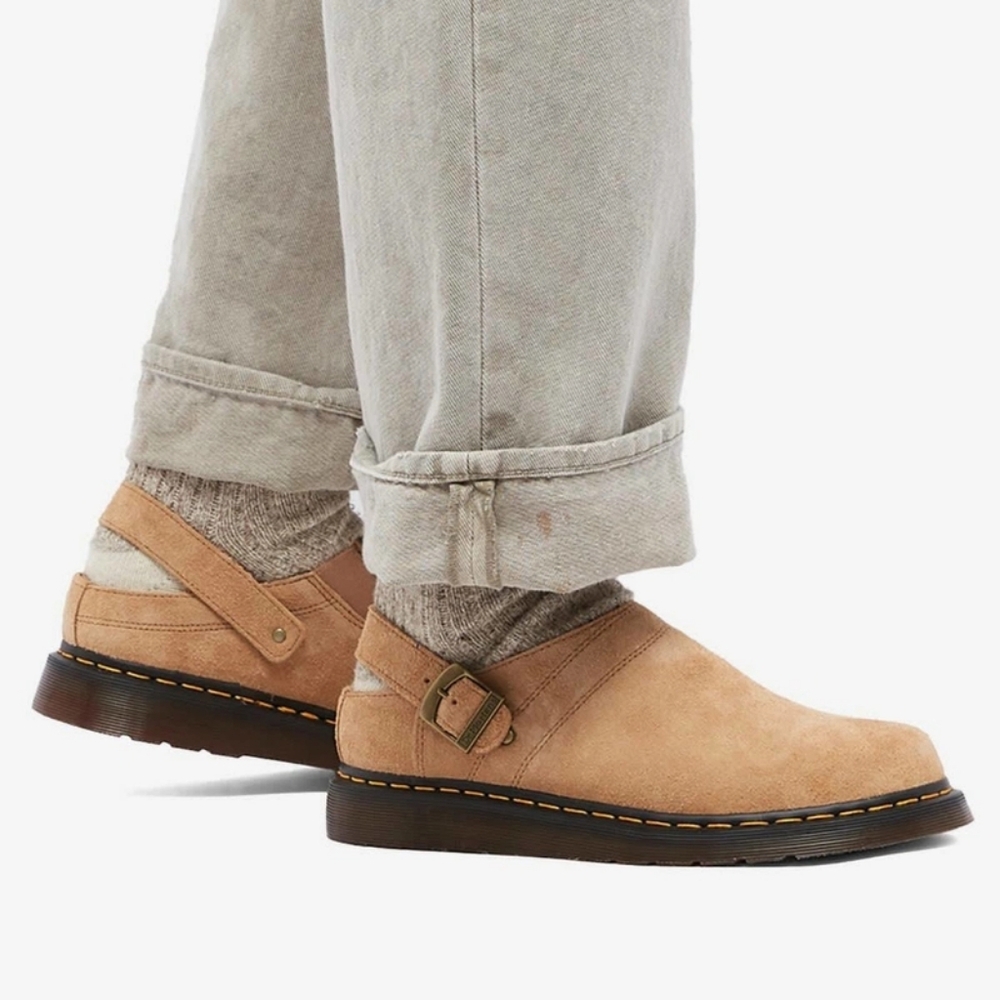 🆕️ Dr Martens Isham Desert Oasis Tan Suede Mules Womens 11 Men 9 Streetwear - Picture 9 of 16